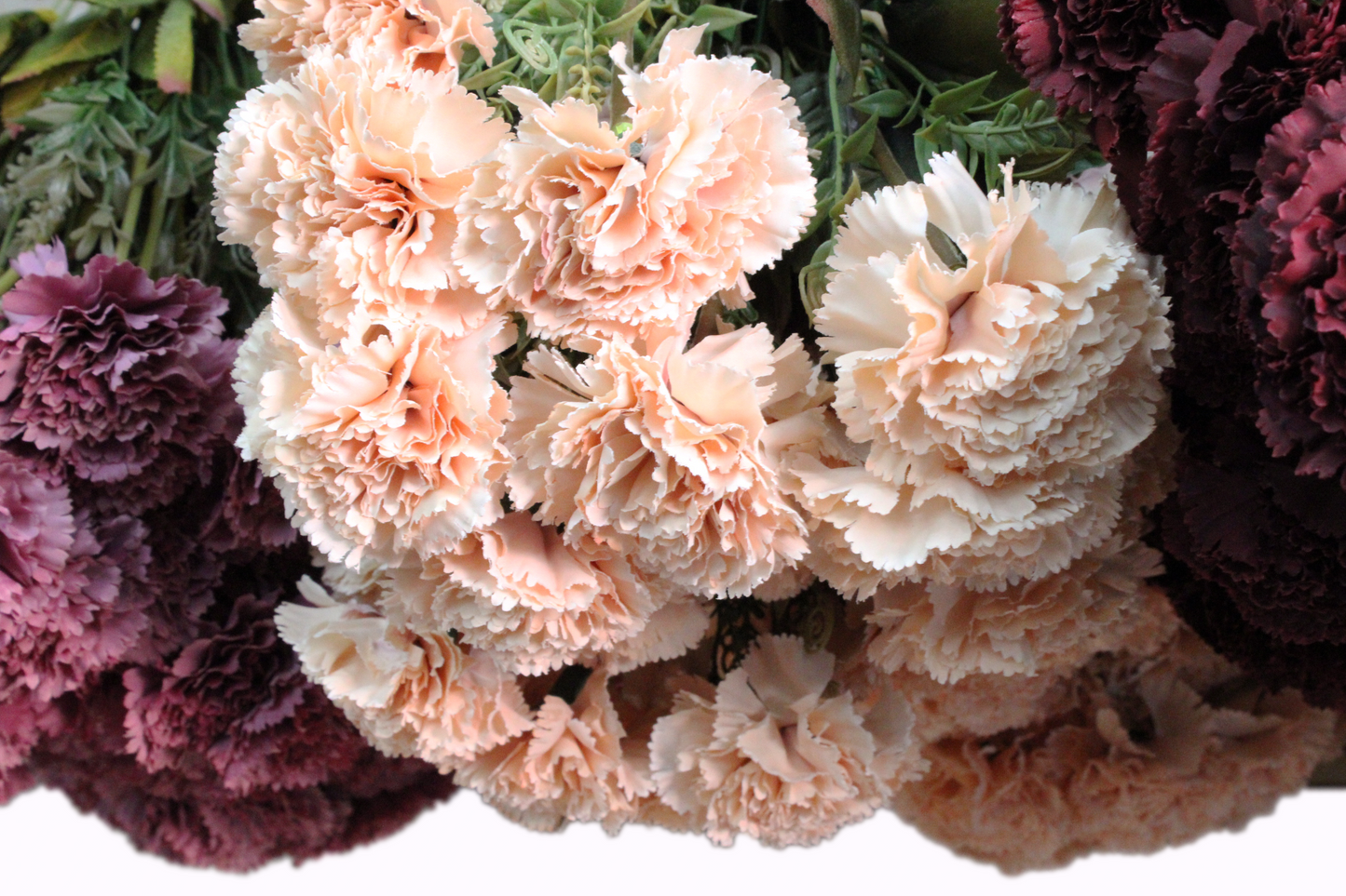 Clavel ramo 55cm (6 tallos) tela